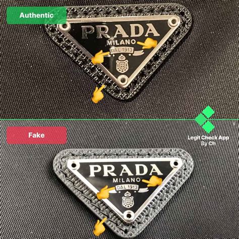 real vs fake prada bag